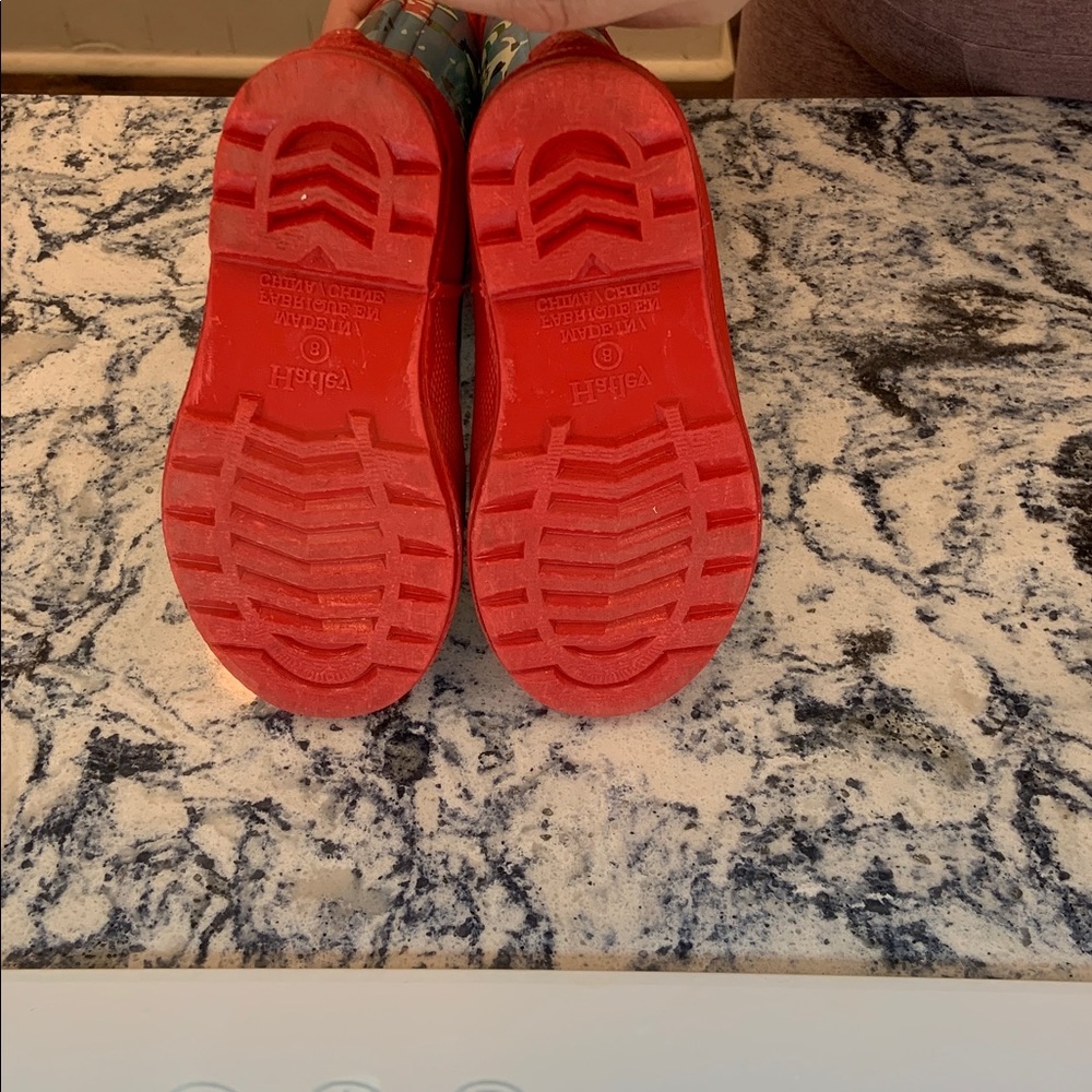 Hatley Kids' Red Rain Boots Size 8 - Picture 8 of 11